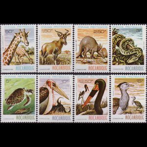 MOZAMBIQUE 1981 - Scott# 731-8 Wildlife Set of 8 NH