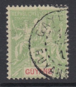 FRENCH GUIANA, Scott 36, used