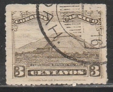 MEXICO 651, 3¢, PYRAMID OF THE SUN, USED. F-VF.  (1523)