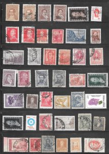 Argentina Mixture Lot Page #5 of Used Singles Collection / Lot