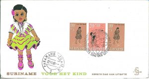 25498 - SURINAME - POSTAL HISTORY - FDC COVER 1969 : CHILDREN / TOYS / DOLLS