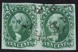 US #14 Extra Fine. Used. Nice pair. w/PSE certificate.