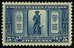 619, Mint 5¢ Superb NH Gem Quality Stamp - Stuart Katz
