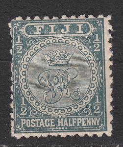 Fiji - 1892 Crown 1/2p Sc# 53 - MH  (5585)