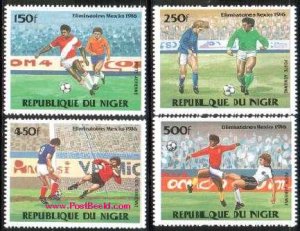 Niger 1984, Football 4v, MNH
