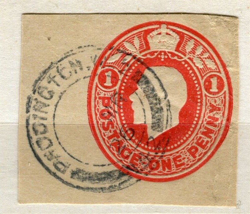 BRITAIN; Early 1900s GV fine used Postal Stationary Piece