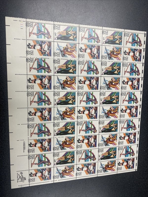 US 2067-70 Olympic 20C Sheet Of 50 Whole Sheet Perf Shift Mint Never Hinged.