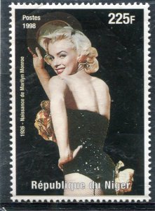 Niger 1998 MARILYN MONROE 1 value Perforated Mint (NH)