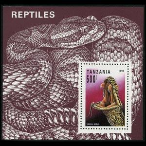 TANZANIA 1993 - Scott# 1135 S/S Snake NH