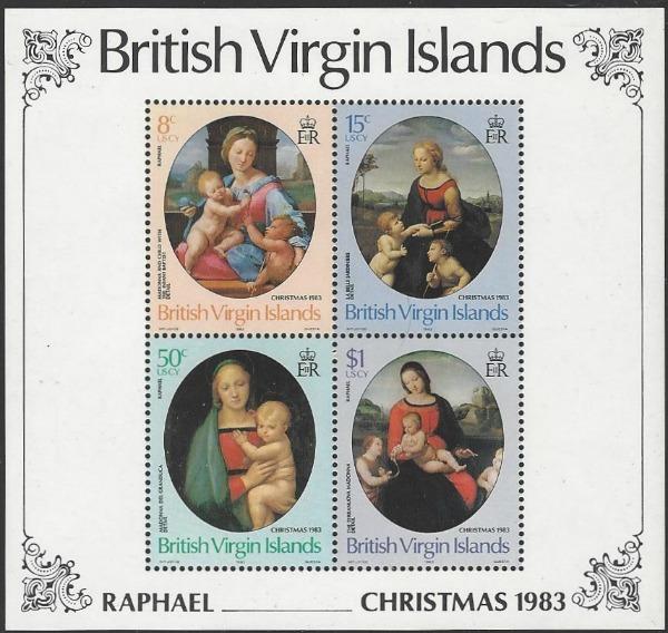 Virgin Islands #461a MNH Souvenir Sheet Raphael Paintings