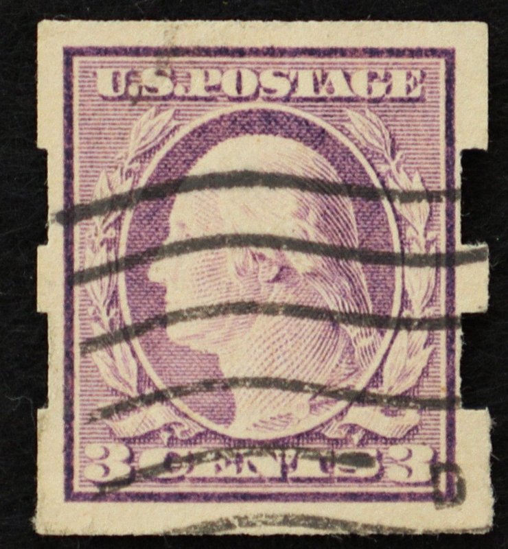 U.S. Used Stamp Scott #483 3c Washington Schermack Perforation, Superb. A Gem!
