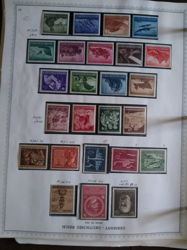 collection in album Germany 1875-1951 in a 3 ring binder CV $2030