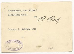 Germany Scot #C36 on Post Card Air Mail Cover to USA Luftpost 1928