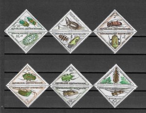 CENTRAL AFRICAN REPUBLIC 1962 SG D33/44 MNH