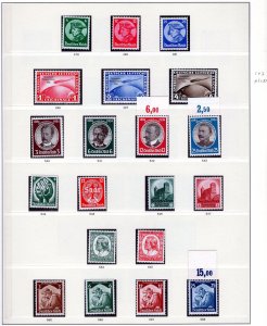 GERMANY MNH 1933-1945 LINDNER ALBUM  COMPLETE XF (125) SEE DESCRIPTION