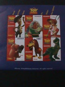 UGANDA-WALT DISNEY-CARTOON MOVIE-TOY STORY-MNH SHEET VF WE SHIP TO WORLD WIDE