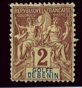 Benin SC#21 Mint F-VF hr...Look Close!