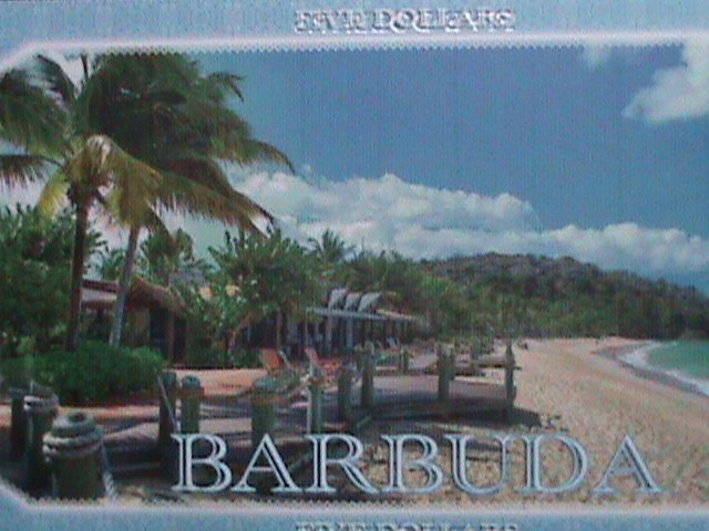 ​BARBUDA -COLLECTIBLE FIVE DOLLARS UNCIRCULATED-POLYMAR-NOTE VERY FINE