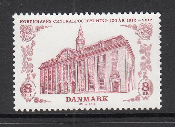 Denmark MNH Scott #1612 8k Copenhagen Central Post Office Centenary