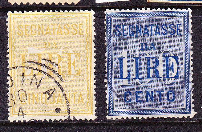 ITALY 1903   POSTAGE DUE SET 2  FU  SG D73/74