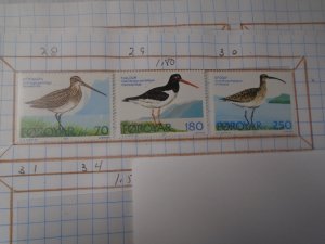 Faroe Islands  #  28-30   MNH   Birds