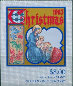 Australia booklet 1993 SG1432 40c Christmas MNH