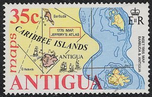 Antigua - 1975 - Scott #381 - used - Map