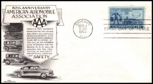 US 1007 AAA Aristocrats Pencil FDC