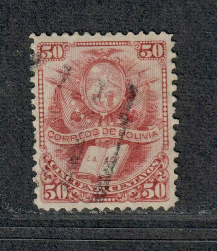 Bolivia Sc#23 Used/VF, High Value, Cv. $30