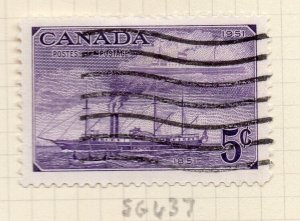 Canada 1953 Early Issue Fine Used 5c. NW-217379