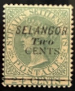 Malaya - Selangor 1891 SC 19 LH