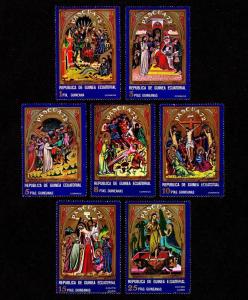 Equatorial Guinea  Paintings Cinderellas (Easter 1972)