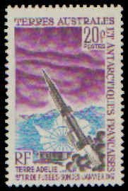 French Southern & Antarctic Territory #29, Complete Set, 1967, Space, Never H...