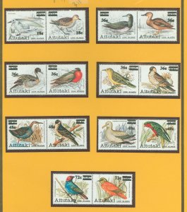 Aitutaki #293-311 Mint (NH) Single (Complete Set) (Bird)