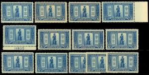 619, Mint NH 5c WHOLESALE LOT OF 13 STAMPS - Cat $390.00 - Stuart Katz