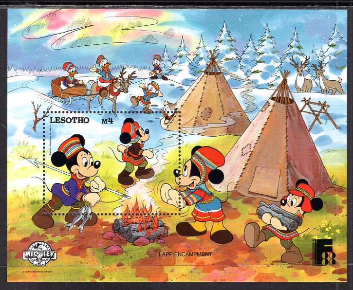 Lesotho 649 Disney's Souvenir Sheet MNH VF