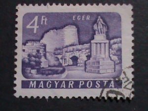 ​HUNGARY-SET OF 8 FAMOUS BUILDING IN HENGARY USE STAMPS VERY FINE