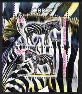 CHAD TCHAD SHEET WILDLIFE ZEBRAS