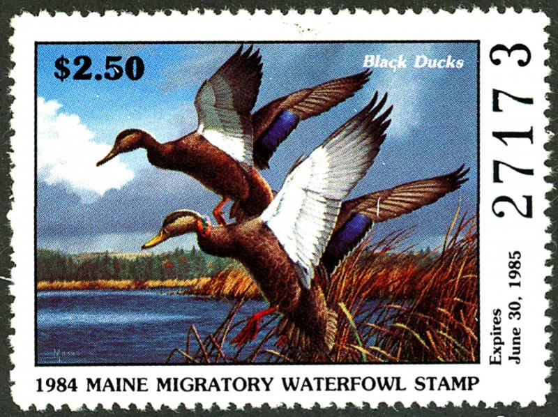 U.S. #MAINE #1 DUCK UNUSED