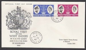 VIRIGIN IS  1966 Royal Visit commem FDC.....................................T578