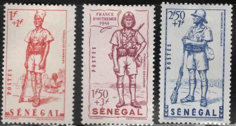 Senegal Scott B13-15 MH* semi postal set