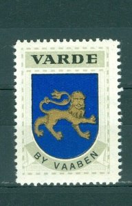 Denmark. Poster Stamp 1940/42. Mnh. Town: Varde. Coats Of Arms: Lion.