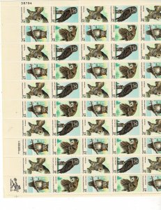 American Owls 15c US Postage Sheet #1760-63 VF MNH