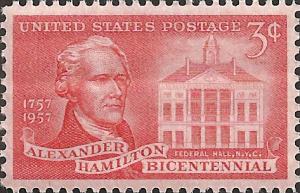 # 1086 MINT NEVER HINGED ALEXANDER HAMILTON