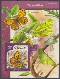 2016 Djibouti 828/B168 Butterflies 12,00 €