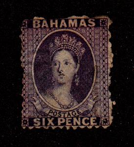 Bahamas-1863-65-SC 14-Used-No Gum-Queen Victoria - MD