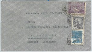 73781 - BRAZIL - POSTAL HISTORY - COVER to DENMARK - LATI flight 1940'S-