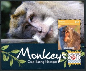 2015 St Vincent Grenadines Bequia 1067/B135 Fauna - Monkeys  9,00 €