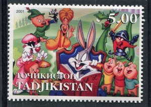 Tajikistan 2001 DISNEY BUGS BUNNY Characters 1 value Perforated Mint (NH)