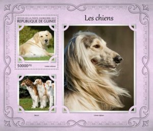 Guinea - 2017 Dogs on Stamps - Stamp Souvenir Sheet - GU17122b
